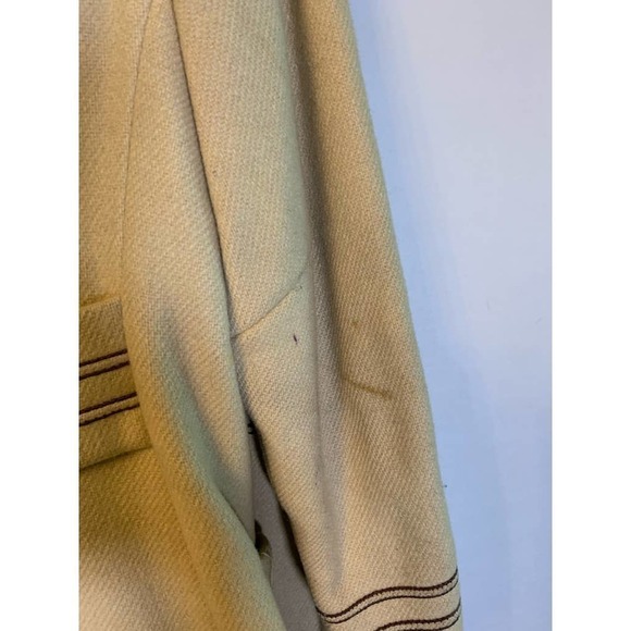 𝅺VINTAGE Junior Gallery off-white wool jacket - Picture 10 of 13